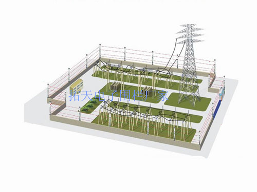 變電站周界防護(hù)解決方案_拓天電子圍欄廠家